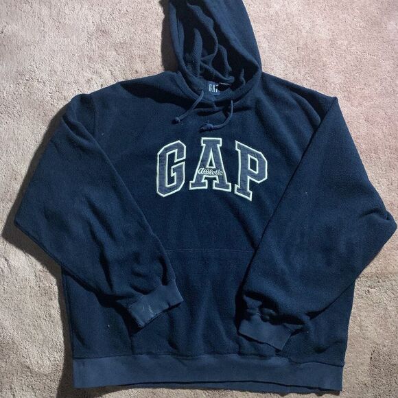Vintage 90s Gap Athletic Fleece Sweatshirt - Picture 1 of 3